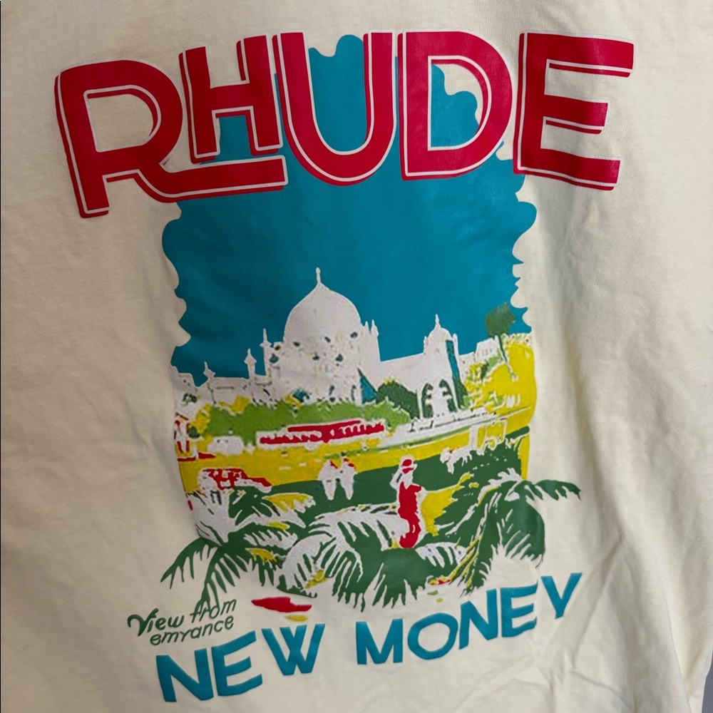 Rhude . new money graphic t-shirt unauth